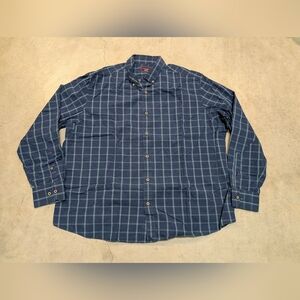 Untuckit Men's XXL Shirt Corison Navy Button Down